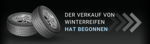 WINTERREIFENVERKAUF GESTARTET 3+1 GRATIS